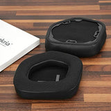 Geekria Comfort Mesh Fabric Replacement Ear Pads for Alienware AW988 Headphones Ear Cushions, Repair Parts (Black)