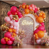 Pink & Orange Balloon Arch Kit: Tropical Party Decor