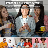 Privacy Screen Protector Compatible With Iphone 14 Pro Max, Iphone 16 Plus, 15 Plus, 6.7 Inch Gradient Colorful Electroplated Anti-Spy Anti-Blue Light Tempered Glass