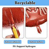 12 Pieces Gender Reveal Football Balloons Includes 6 Pink Bow And 6 Football Foil Balloons Decoration Supplies Party Accessories For Gender Reveal Party, Baby Shower, Birthday