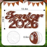Football 2026 Senior Sign Photo Props Class Of 2026 Sign Senior Table Centerpieces For Party Supplies Football Classroom Decorations Sports Player Team Party