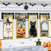 Ghost Halloween Decorations 4 Pcs Stretching Portraits Vintage Horror Banners