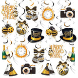 Happy New Year Party Decorations Kit Hanging Swirls New Years Eve Celebration