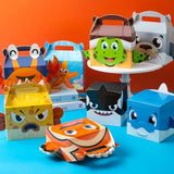 Under The Sea Party Favors Ocean Animals Party Stickers School Sea Shark Mermaid Party Goodie Bag Stuffer Classroom Gifts Rewards Supplies