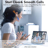 Wireless Earbuds, Bluetooth 5.3 In Ear Buds Light Weight Headphones With Deep Bass Sound,48 Hours Playtime Headset,Clear Calls Earphones With Mics For Sports Workout White