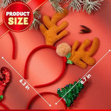 8 Pcs Christmas Headbands Head Hat Toppers Costume Accessories For Kids Girls Boys Christmas Parties Xmas Holiday Party Favors Photo Booth