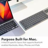 Backlit Bluetooth Keyboard For Mac - Compatible Apple Keyboard Wireless - Multi-Device For Macbook Pro/Air, Imac, Imac Pro, Mac Mini/Pro