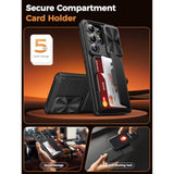 Samsung Galaxy S26 Ultra Premium Card Holder Wallet Case, Black