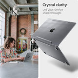 Spigen for MacBook Air 13 inch Case M4 (2025), MacBook Air 13 inch M3/M2 (2024-2022), Thin Fit Transparent Protective Hard Shell Case Cover, 13.6 inch, A3240 A3113 A2681, Crystal Clear