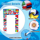 International Party Decorations 3 Pcs Country World Flags Door Banner Decor