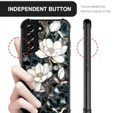 Case For Samsung Galaxy S22,Military-Grade Tpu Protection With Shock-Absorbing Edges,Slim Anti-Drop Compatible With Samsung Galaxy S22 Case -Stained Glass Unique Magnolia