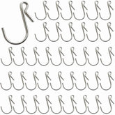 100Pcs Metal Mini Gutter Hang Hooks Christmas Lights Ornament Hook Weatherproof Light Clips Hooks For Hanging Xmas Decoration Outside String Lights, Art Craft Display, Party Decorations
