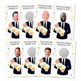 Baby Daddy Scratch-Off Game 40 Cards Funny Icebreaker for Baby Showers