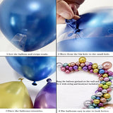 100pcs 12-Inch Chrome Metallic Balloons for Party, Wedding, Birthday, Baby Shower