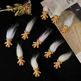 10 Pcs Lucky Dolls Set Mini Troll Dolls Pvc Vintage Doll Mini Action Figures Cake Toppers For Party Favors School Projects Arts And Crafts Toys Party Supplies