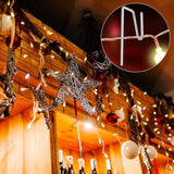 60 Metal Gutter Hooks - Weatherproof Christmas Light Clips For Outdoor Holiday Lights
