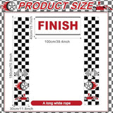 3 Pcs Race Car Birthday Party Decorations Checkered Flags Backdrop Racing Themed Photo Booth Props Let'S Go Racing Hanging Banner Background For Boys Fan Baby Shower One Happy Dude Party Supplies