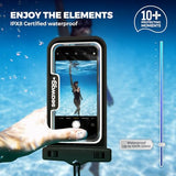 Next Waterproof Phone Case with Lanyard, Floating IPX8 Pouch for iPhone 17 16 Pro Max 15 14 13 12 11 and Samsung Galaxy S25 S24, Beach Cruise Travel