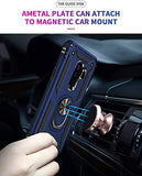 For Galaxy S9 Plus Case (NOT Fit the Standard S9) with HD Screen Protectors, Military-Grade Metal Ring Holder Kickstand 15ft Drop Tested
