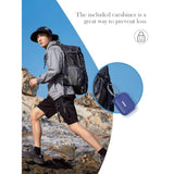 Anker Soundcore AeroClip Earbuds Protective Case with Keychain & Cleaning Kit & Lanyard, Blue