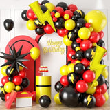 Red Black Yellow Balloon Arch Kit β Fun Cartoon-Themed Party Balloons for Birthdays & Baby Showers