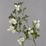 Artificial Flowers Fake Flowers,6Pcs 29" Artificial Rose For Vase, Long Stems White Artificial Flowers Faux Flower Arrangements For Shop Garden Office Home Décor(6, White Rose)
