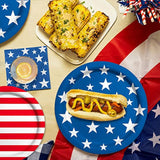 American Flag Party Supplies Set: Serves 50, Patriotic Decorations