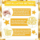 12 Pcs 2026 New Year Centerpiece Sticks Gold for Goodbye 2025 Party Decorations