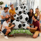 2Pcs Soccer Balloons Party Decorations - 59 Inch Large Standing Soccer Balloon - Sports Balloons for Soccers Birthday Party Decorations Supplies - World Cup Soccer Theme Decor