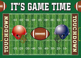 Football Backdrop It's Game Time Party Backdground Football Birthday Banner Touchdown Sport Party Decorations Boy Birthday Party Backdrop 7x5FT