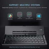 Foldable Bluetooth Keyboard, Wireless Tri-System Bluetooth Foldable Keyboard For Phones And Tablets(Black)