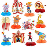 12 Pcs Carnival Party Decorations Circus Theme Party Decorations Carnival Circus Honeycomb Table Centerpieces For Halloween Home Office Birthday Honeycomb Supplies Decor