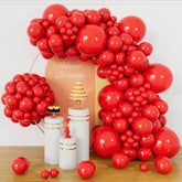 134Pcs Red Balloon Arch Kit – 5–18" Balloons for Birthday, Wedding & Party Decorations
