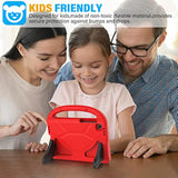 Kids Case For Samsung Galaxy Tab A9 8.7" 2023 / Tab A7 Lite 2021 8.7Inch Tablet,Builtin With Screen Protector, Durable Shockproof Lightweight Handle Stand Protective Cover, Red