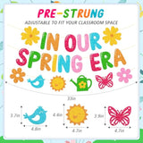 In Our Spring Era Banner School Classroom Spring Party Decorations For Student Children Celebrating Happy Spring Party Supplies