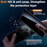 2+2 Pack For Samsung Galaxy A16 Privacy Screen Protector With Galaxy A16 5G Privacy Screen Protector Camera Lens Protector Full Coverage Upgrade Edge Protection Bubble Free Anti-Blue Light