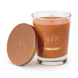 Root Candles Fall Scented Candles Honeycomb Premium Handcrafted Beeswax Blend Candle, Large Veriglass, Mulled Cider