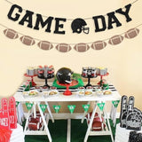 Game Day Banner With Football Garland Banner For Football Party Decorations Sports Theme Festival Birthday Baby Shower Decoration Supplies