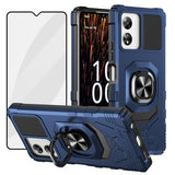 For Boost Celero 5G Sc Magnetic Case, Celero 5G Sc Phone Case, With Screen Protector, Ring Kickstand For Car Mount, Military Grade Shockproof Rugged Cell Phone Case-Blue