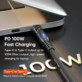 Usb C To C Charge Cable With 1X Removable Magnetic Adapter Tips 360° Rotation 9 Pin 480Mbps Pd100W Charging & Data Tramission Cord (1 X 6Ft Black)