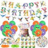 Bird Party Decorations, Includes Happy Birthday Banner, Cake Toppers, Bird Stickers, Balloons, Honeycomb Centerpieces, For Bird Theme Baby Shower Summer Tea Party Supplies