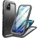 Compatible With Iphone 12/12 Pro Waterproof Case - Full Body Rugged Dustproof Shockproof Case With Built-In Screen Protector For Iphone 12/12 Pro 6.1'' (Black)