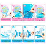 12 Pcs Baby Gender Reveal Honeycomb Centerpieces Table Toppers Blue An