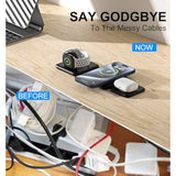 3 In 1 Mag-Safe Charging Station For Apple Device 20W Fast Charging Wireless Charger For Iphone 15/14/13/12/11 Series And Airpods 3/2/Pro 2/Pro,Iwatch Ultra/8/7/6/5/4/3/2/Se