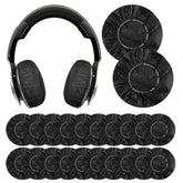 100Pcs Black Non-Woven Sanitary Headphone Ear Cover, Disposable Super Stretch Covers Washable, For Most On Ear Headphones Earpads (13 Cm/ 5.12 Inch)