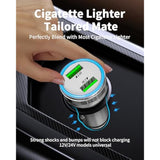 Usb Car Charger, 2-Port 24W Dual Usb-A Car Power Adapter 4.8A Fast Charging Cigarette Lighter For Iphone 16/15/14/13/12/11/X/8/7/6, Ipad, Samsung Galaxy S25 S24/S23/S22/S21, Pixel, Android,Airpods/Pro