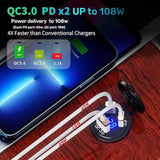 2 Pack 12V Usb Outlet Wired Charger Multi Port, Dual Pd3.0 & Qc 3.0 Multiple Port For Car, Usb Socket With Power Switch, Fast Charger For Tablet, Suitable For Car Boat Rv Marine Atv