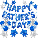 Happy Fathers Day Balloons Father's Day Banner for Father's Day Party Decorations (Fathers Day Blue)