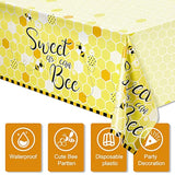 1pcs Sweet as Can Bee Tablecloth β 54"x108" Bee Theme Baby Shower Table Cover