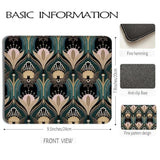 Art Deco Floral Mouse Pad 9.5X7.9 Inch, Dark Academia Gothic Office Supplies, 1920S Maximalist Gothic Bats And Flowers Mouse Pads For Wireless Mouse Computers Laptop Desk Accessories